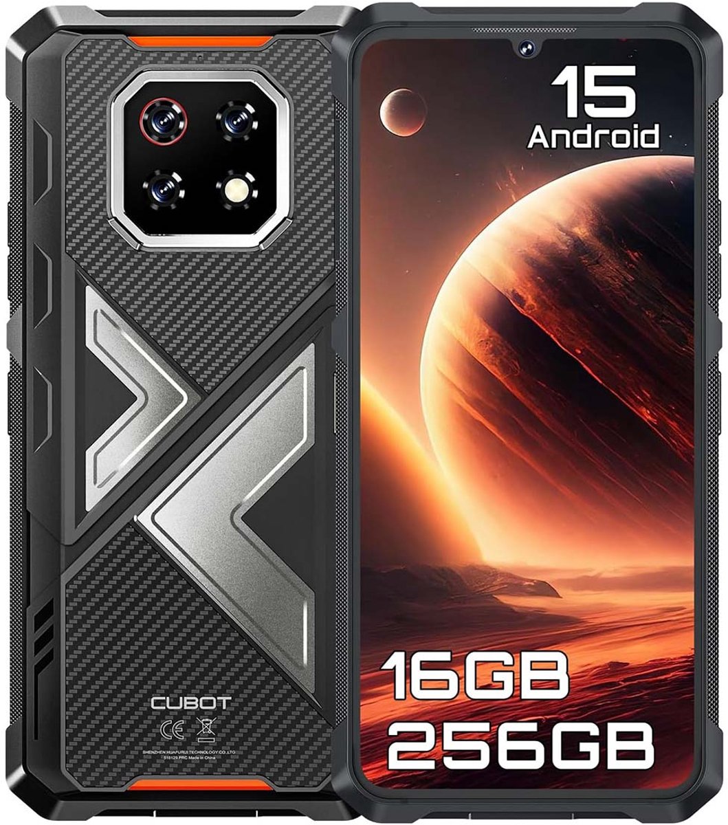 CUBOT Kingkong ES 3 Robuuste Smartphone - 16GB RAM 256GB ROM - 10200mAh 33W Robuuste Telefoon - 6,745inch 120Hz - 4G Dual SIM - 48MP+16MP - IP68/IP69K - Android 15 - NFC GPS - Zwart