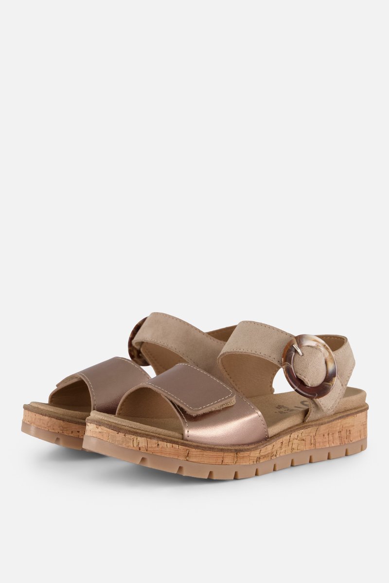 Feyn Sandalen beige Leer - Maat 38