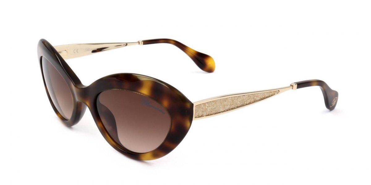Blumarine SBM752S Shiny dark havana 53/21/140 WOMAN Zonnebrillen
