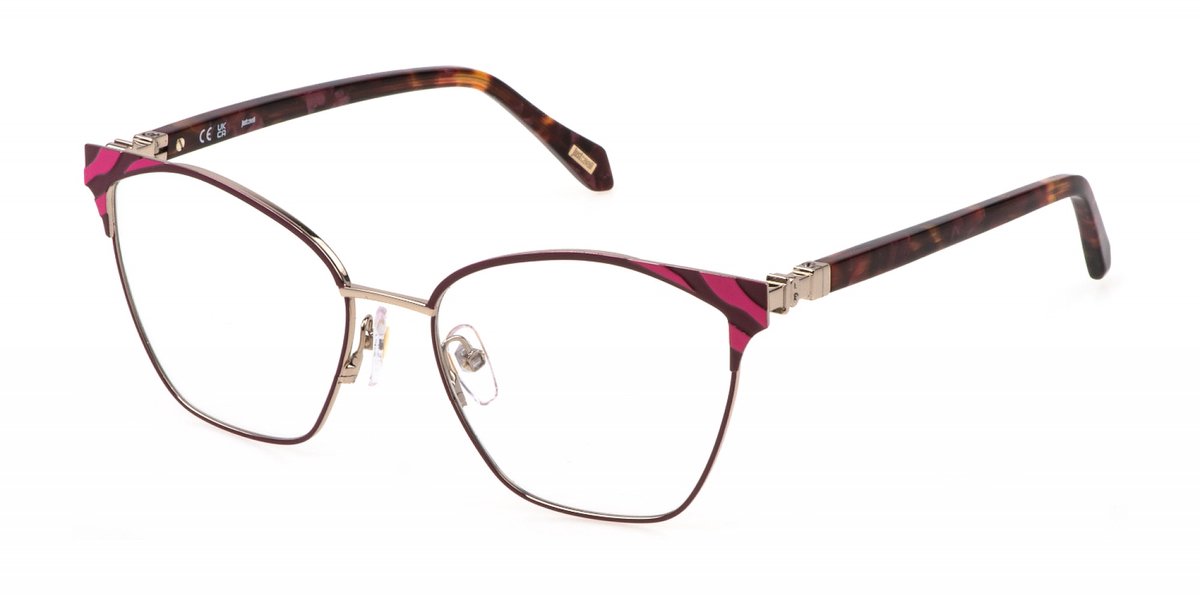 Just Cavalli VJC072 Oro chiaro c/parti col.luc. 55/17/135 WOMAN Brilmonturen