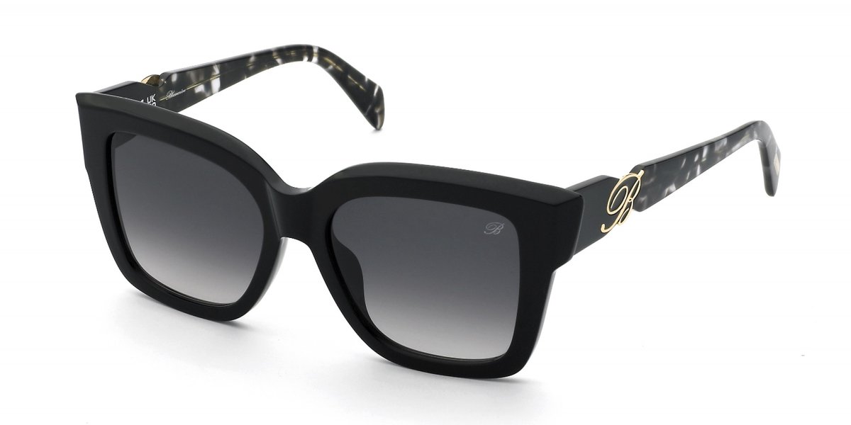 Blumarine SBM887 Nero lucido 53/17/140 WOMAN Zonnebrillen