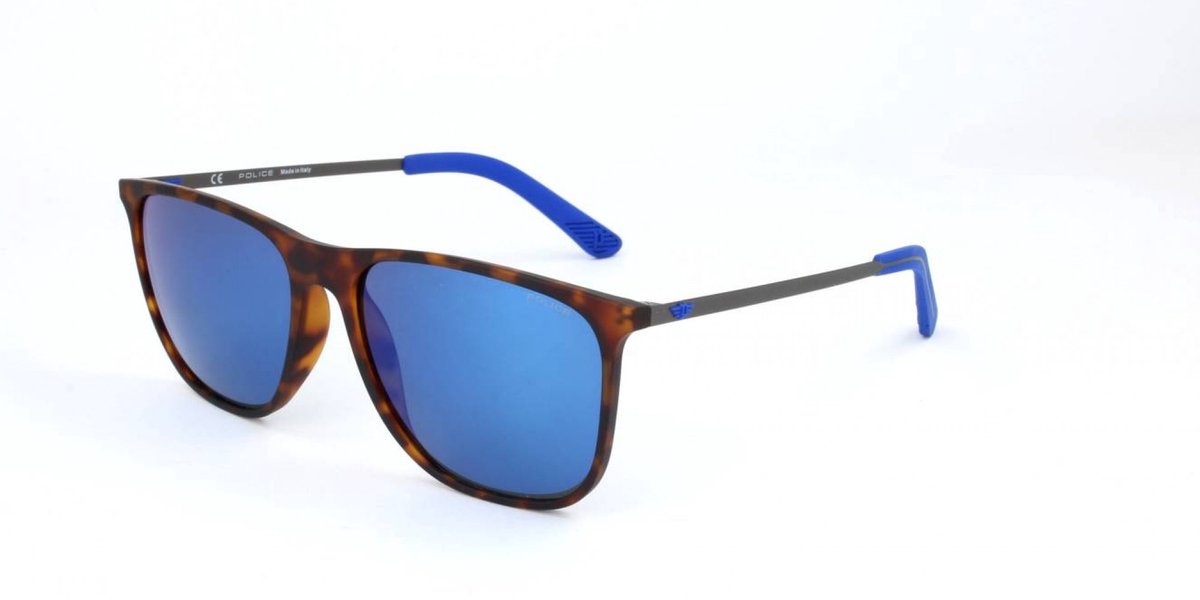 Police SPL567 Havana rubberized 57/17/145 MAN Zonnebrillen