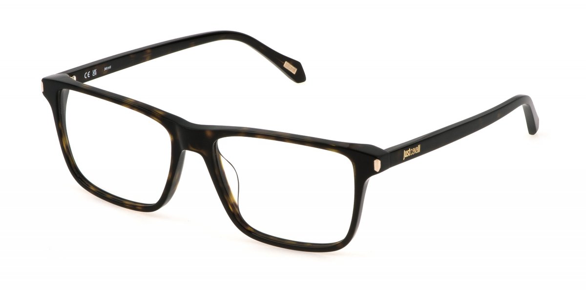 Just Cavalli VJC050 Avana scura lucida 56/16/145 MAN Brilmonturen