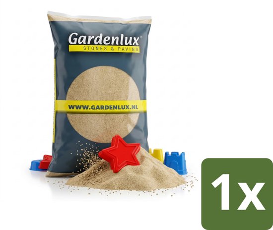 Gardenlux - Speelzand - Zandbakzand voor Kinderen - Gecertificeerd - Zak 20 kg