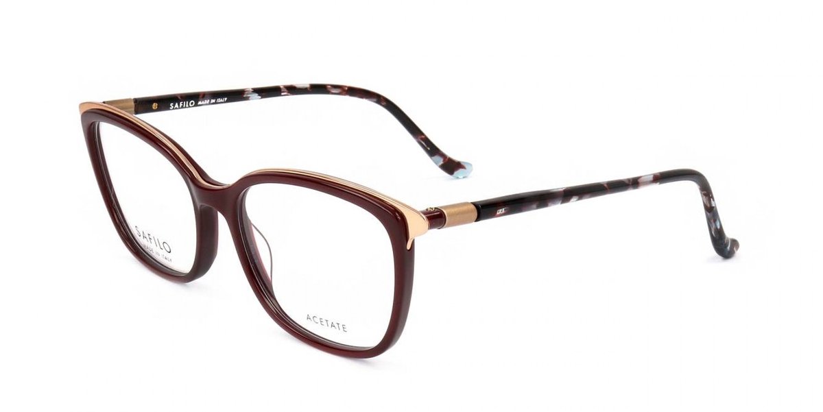 Safilo CIGLIA 03 Burgundy gold 53/17/140 WOMAN Brilmonturen