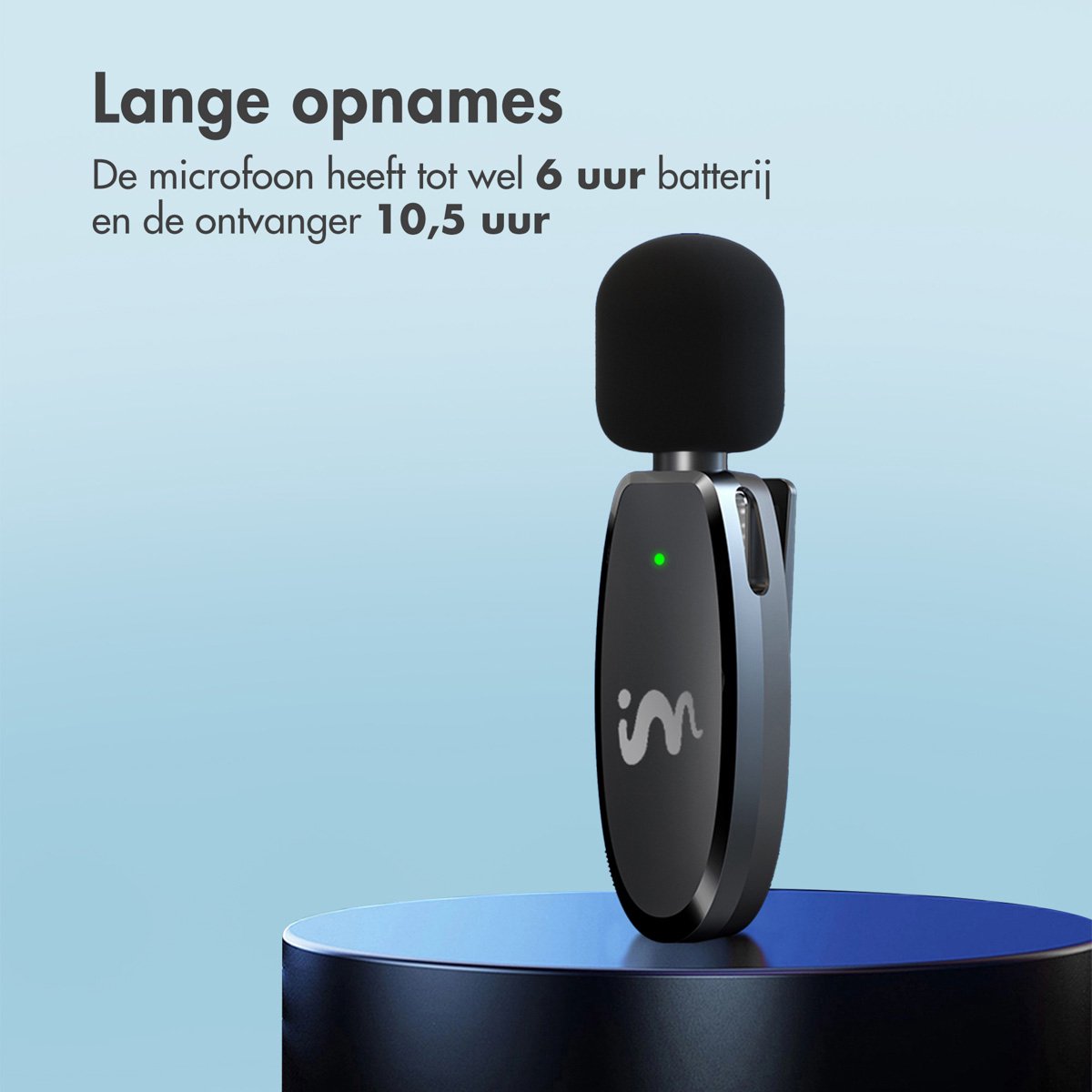 imoshion 2-pack Draadloze Microfoon met Oplaadcase - Geschikt voor o.a. USB-C & AUX - Bluetooth Mini Microfoon - Podcast Microfoon — cadeau in Gadgets - foto 5