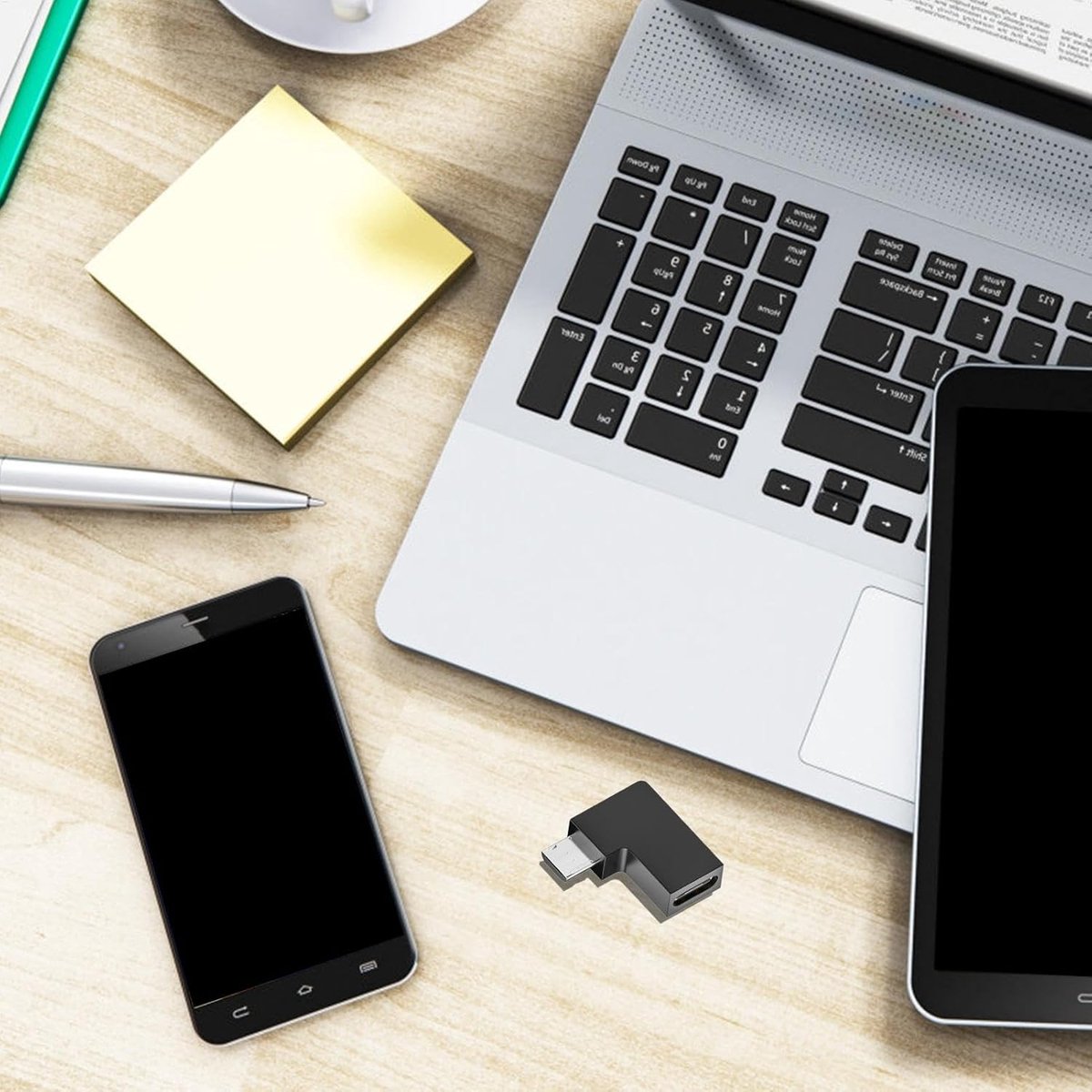 Type C Adapter - USB Converter - Apparaten Koppelen - Compact Ontwerp - Zwart