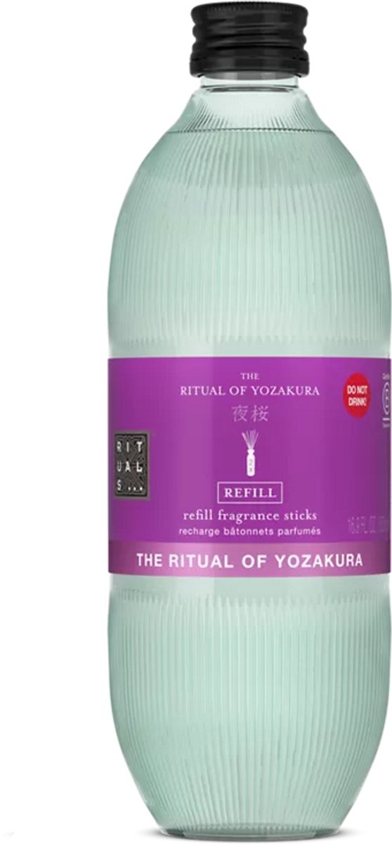 Rituals - Navulling voor Geurstokjes - 500 ml - Ritual of Yozakura - Witte bloemen, vanille, tonkabonen en kers - Refill