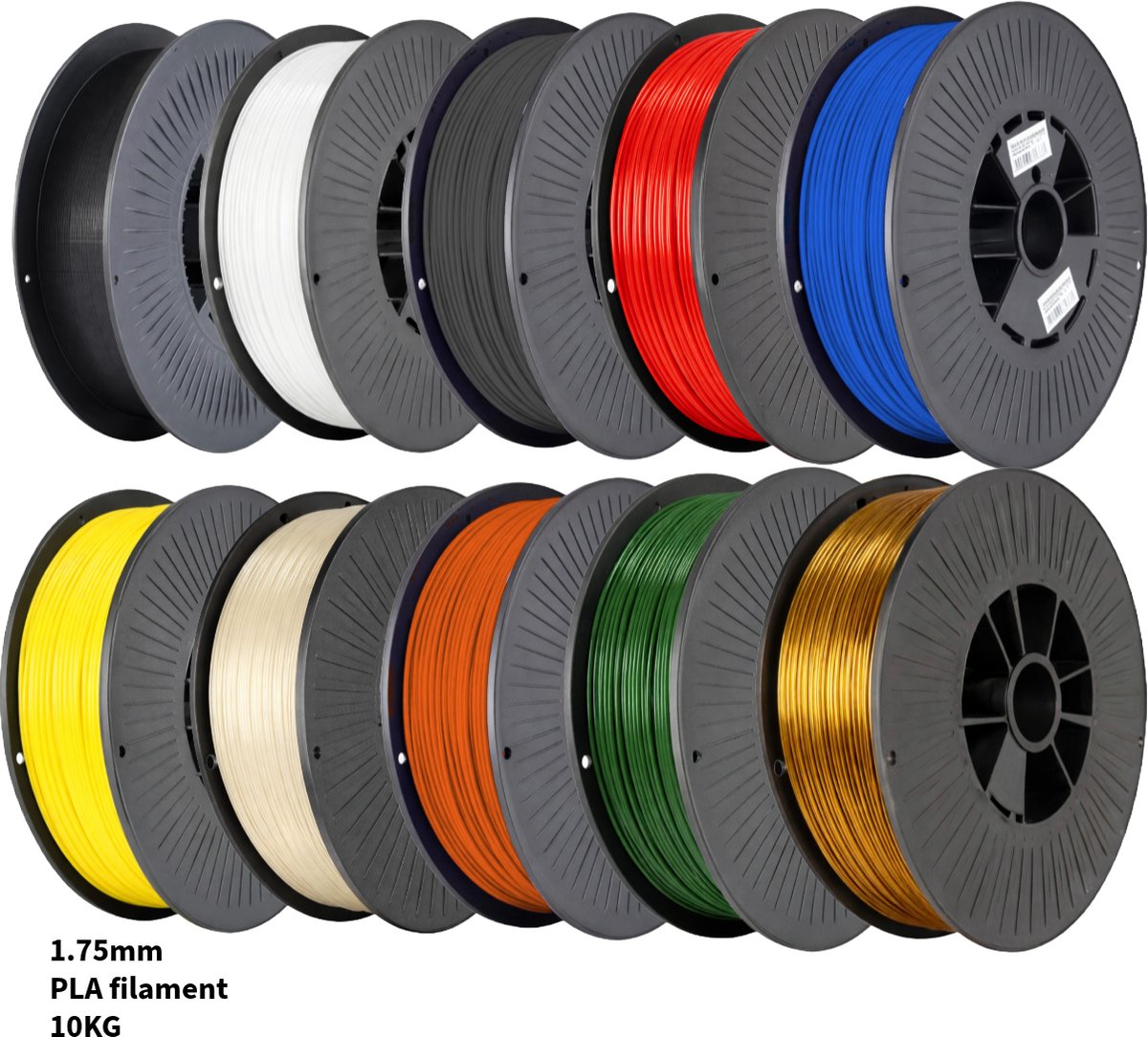 PLA+ 10KG Voordeelpakket 3D Printer Filament 1.75 mm - Hoge Kwaliteit en Duurzaam - Compatibel met Creality, Bambu Lab, Esun en Meer - Perfect voor Prototypes, Modellen en Accessoires - Professioneel en Thuisgebruik — afbeelding 1