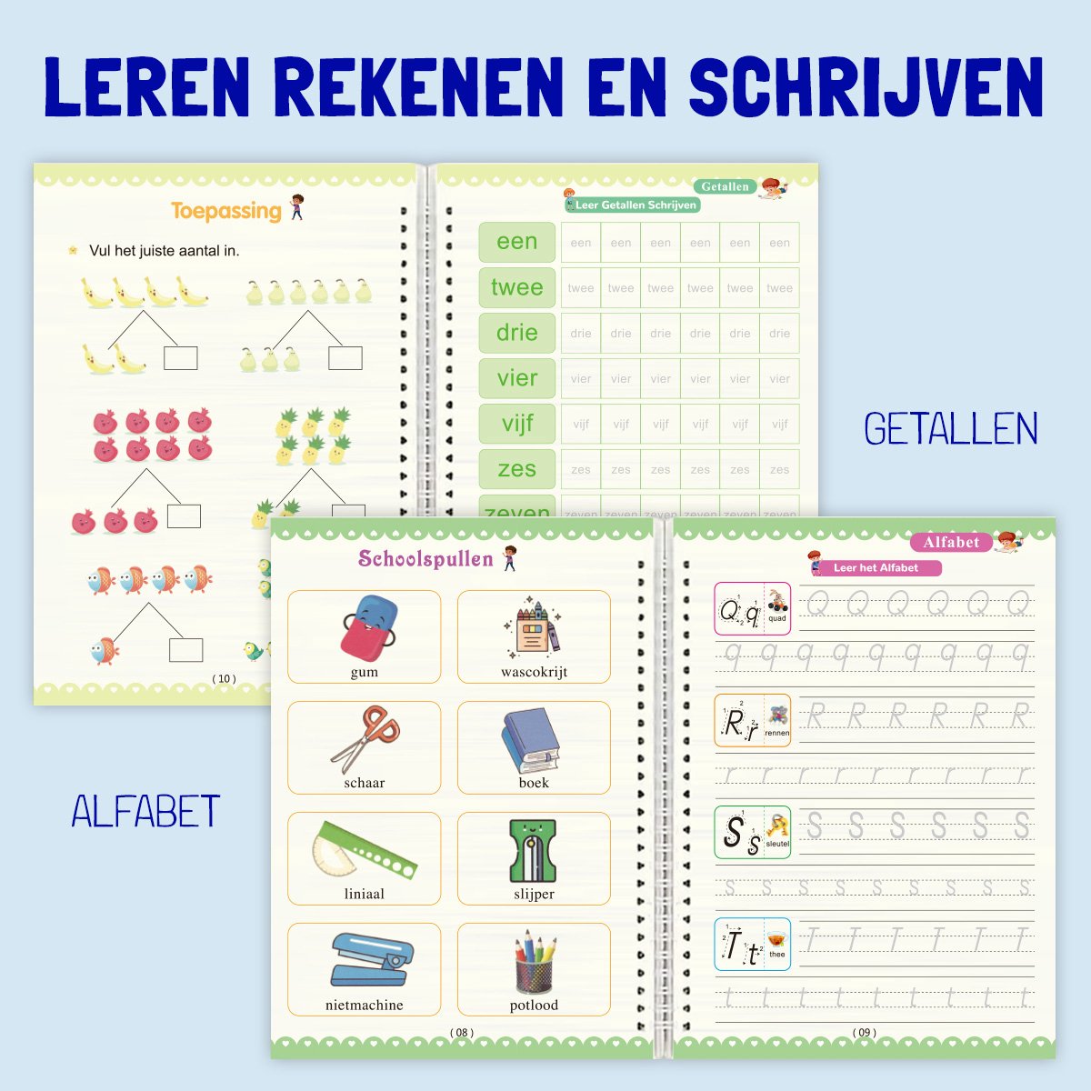 Schriften en schriften-sets voor school of thuis - De Kaartenmakers