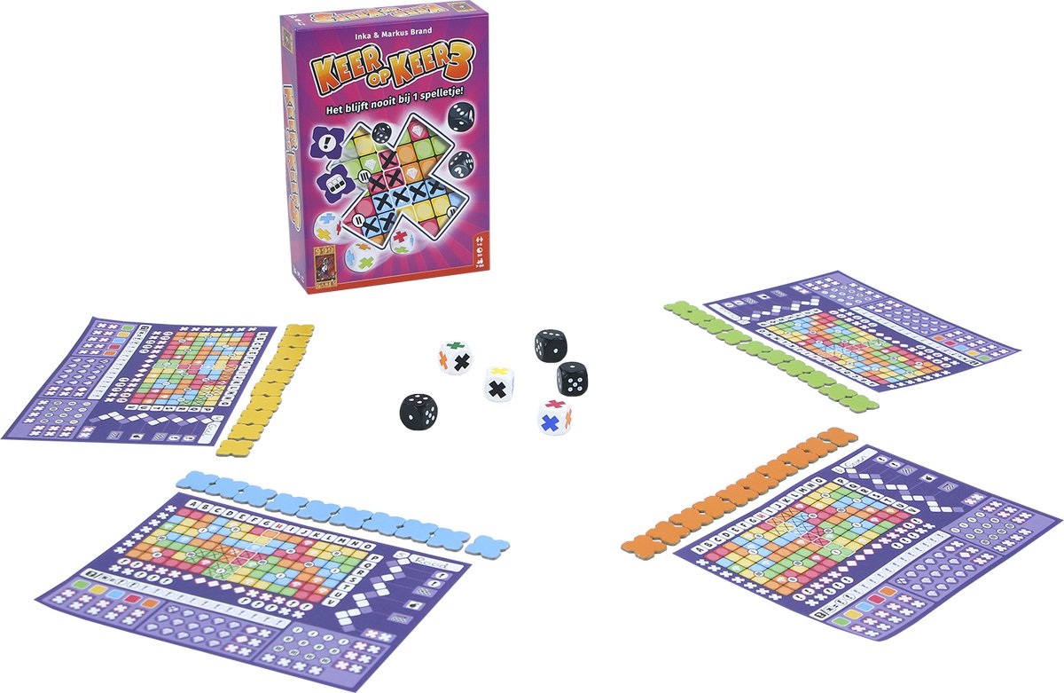 999 Games - Keer op Keer 3 - Vervolg op het immens populaire dobbelspel Keer op Keer - Gezelschapsspel - Familiespel - Educatief spel - Klein cadeautje — afbeelding 4