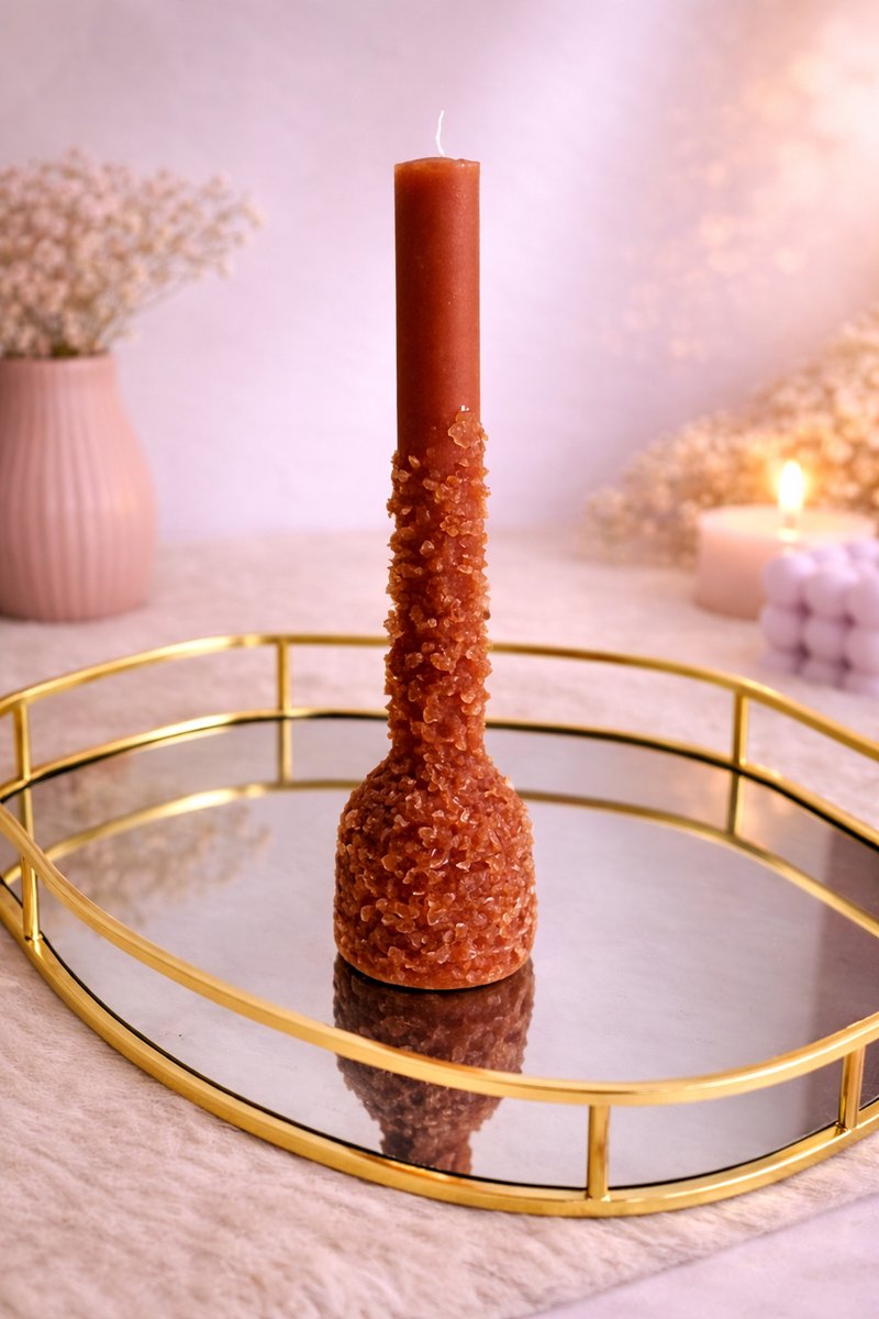Sculpture Bloom Kaars!  | Viva Femme | Kaarsen | Decoratie | Cadeau | Wonen | Karamel
