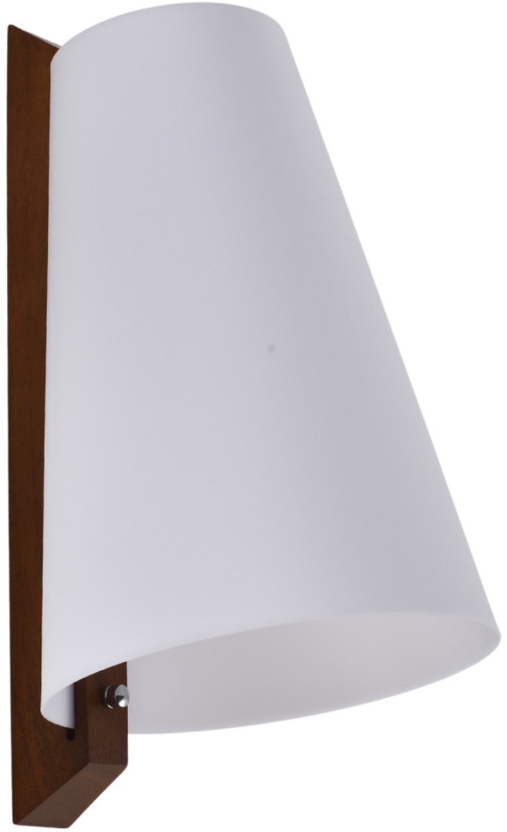 Kosilum - Dolzo - Wandlamp - Hout en wit - Hout en acryl