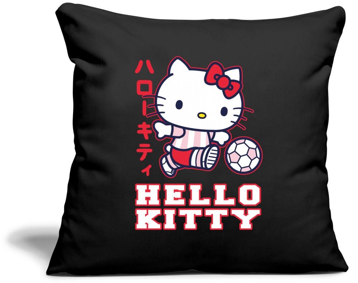 Hello Kitty Speelt Voetbal Sierkussenhoes, 45 x 45 cm