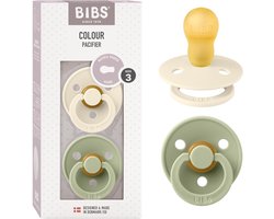 BIBS Colour Fopspeen - 18-48 mnd - 2-pack - Rond - Ivory/Sage