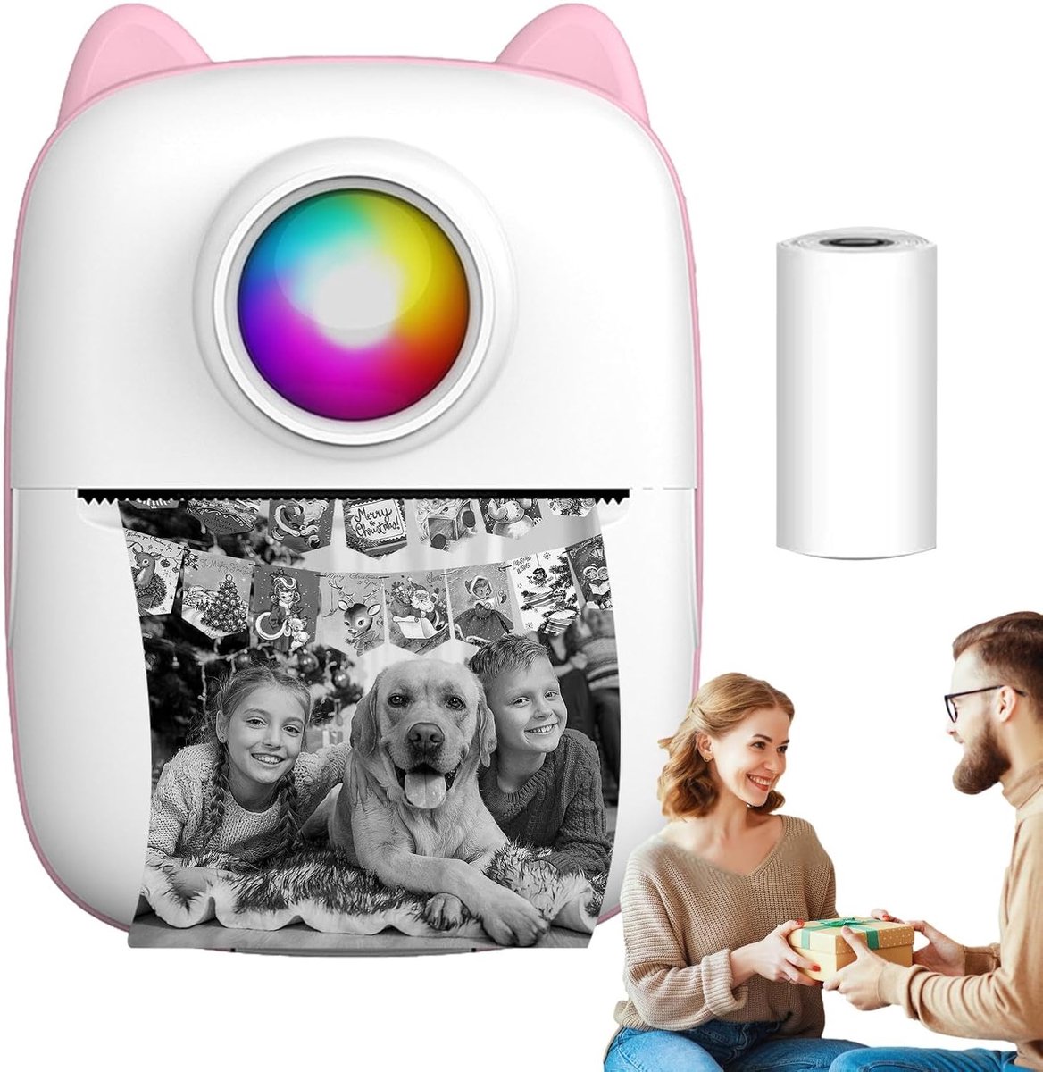 Draagbare Printer - Mini Printer Mobiel - Foto's Memos Printen - Draadloos Printen Zonder Inkt