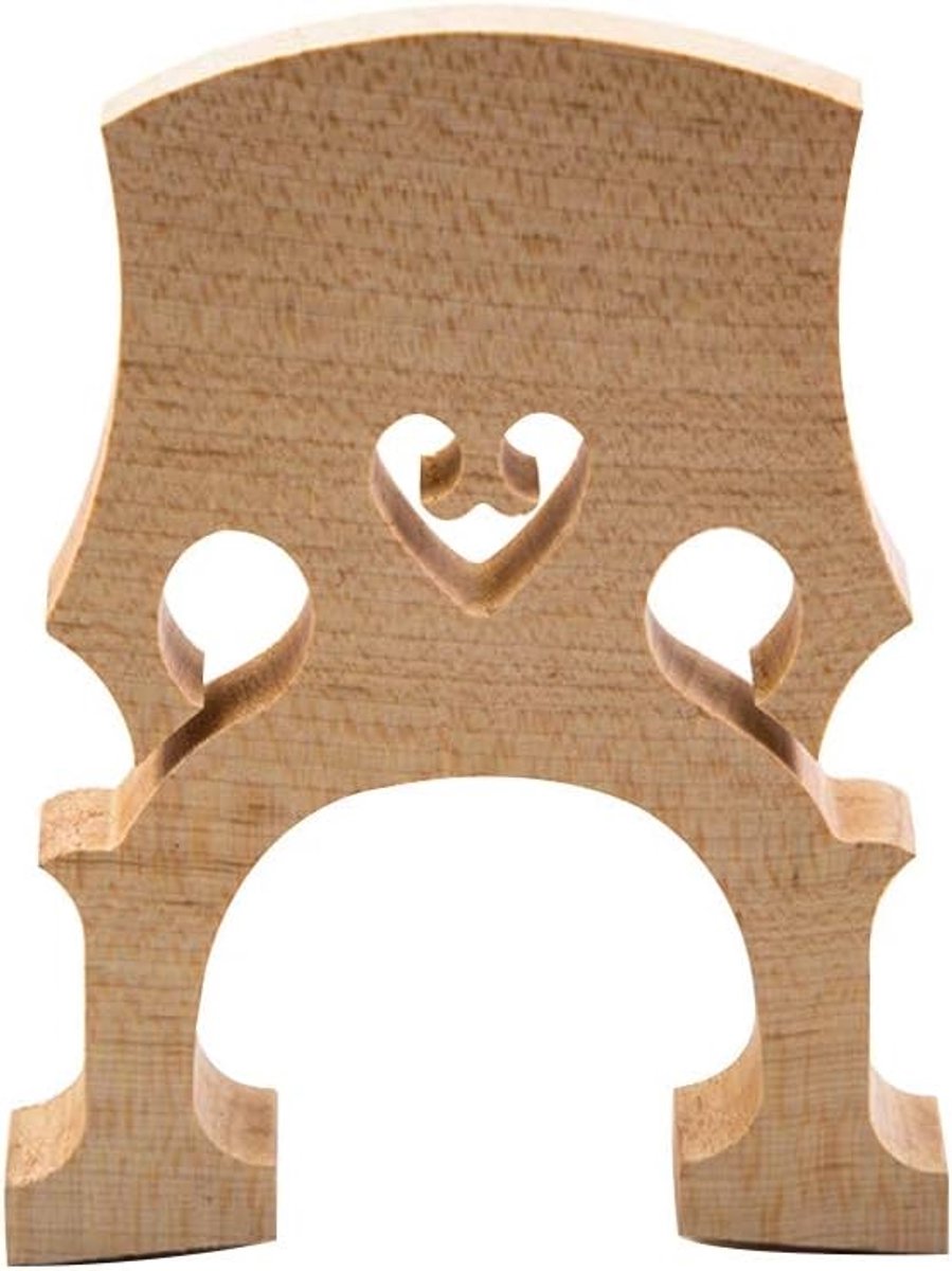 Contrabas Brug - Staande Brug - Muziek Instrument - Esdoorn Hout - 15.1 x 18 cm