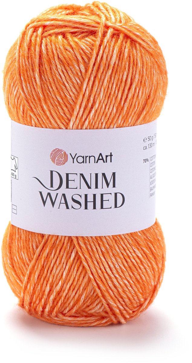 YarnArt Denim Washed – Katoenmix Garen – 50g – ±130m – Vintage Look – Voor Kleding & Accessoires - Kleur 902