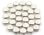 BamBella Studs spikes - 100 stuks - rond cirkel zilver kleurig siernagel versieren decoratie kleding klinknagel metaal