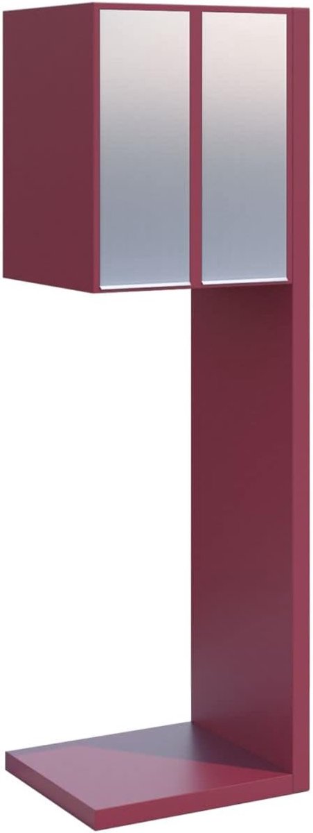 Brievenbussysteem Dubbel - Brievenbus Vrijstaand - Post Ontvangen - Grote Capaciteit - 38x122x32 cm - Rood