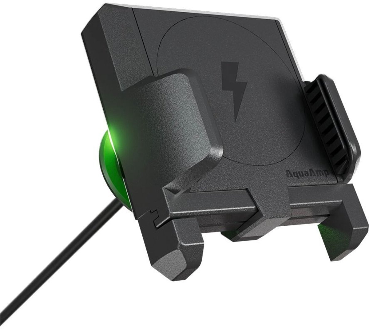 AquaAmp 925X-SS Draadloze Oplader 25W Slim Socket Klemhouder 12 Volt met Sterke Magneet