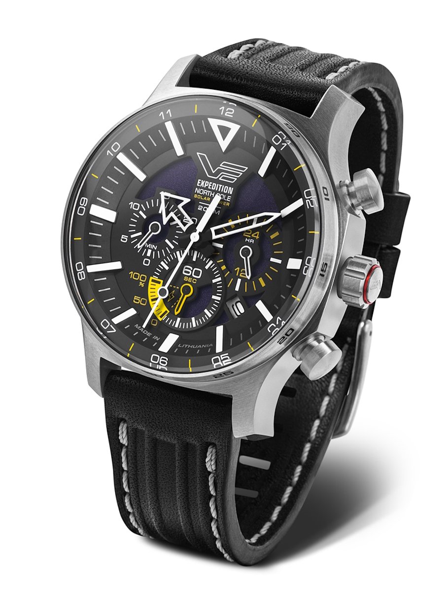 Vostok Europe Expedition North Pole Polar Poppy Solar Chrono VR42-595A732