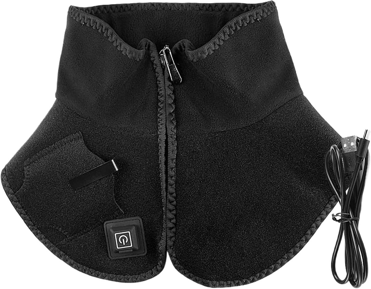 Warmtekussen Nek Schouders - Draagbare warmer - Winterse kou - Instelbare temperatuur - 62.5 x 15.5 cm