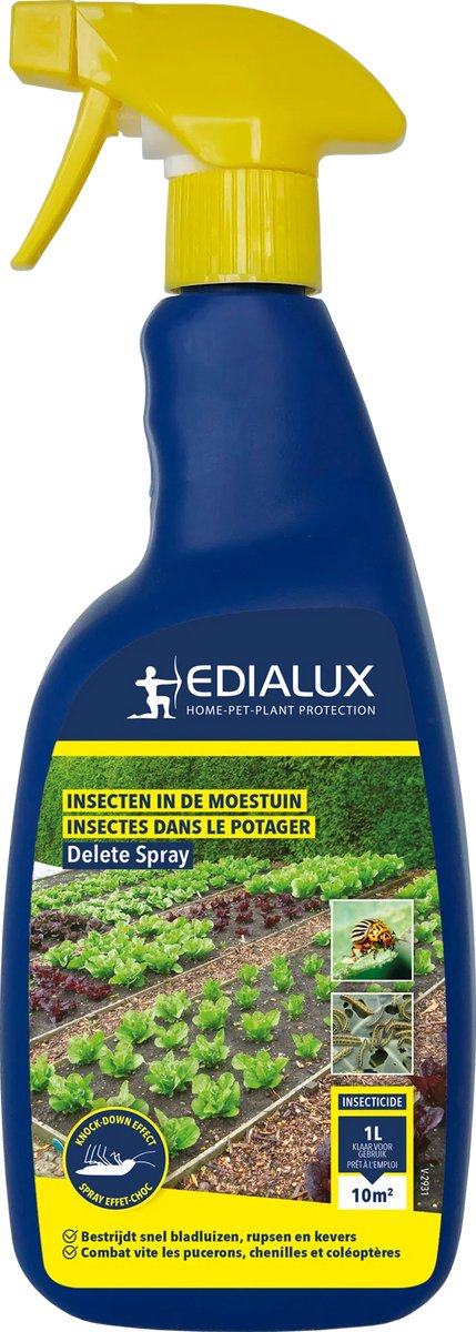 Edialux Delete gebruiksklare spray moestuin 1 L - tegen insecten in de moestuin