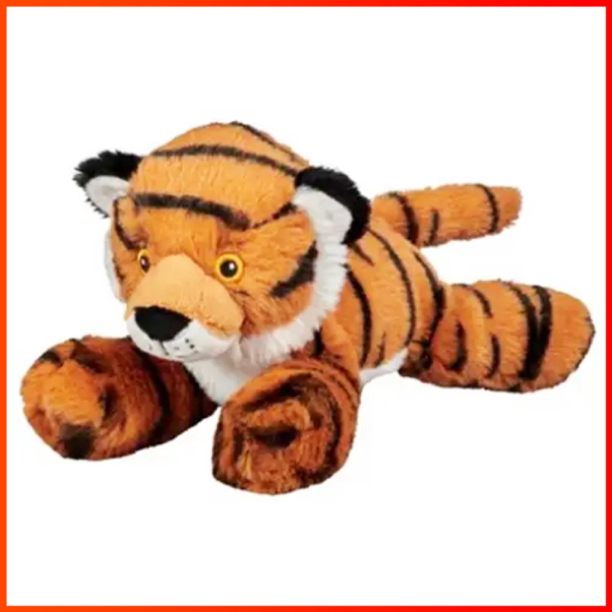 Tijger Oranje Pluche Knuffel 20 cm - Speelgoed Knuffeldier voor Kinderen Jongens Meisjes