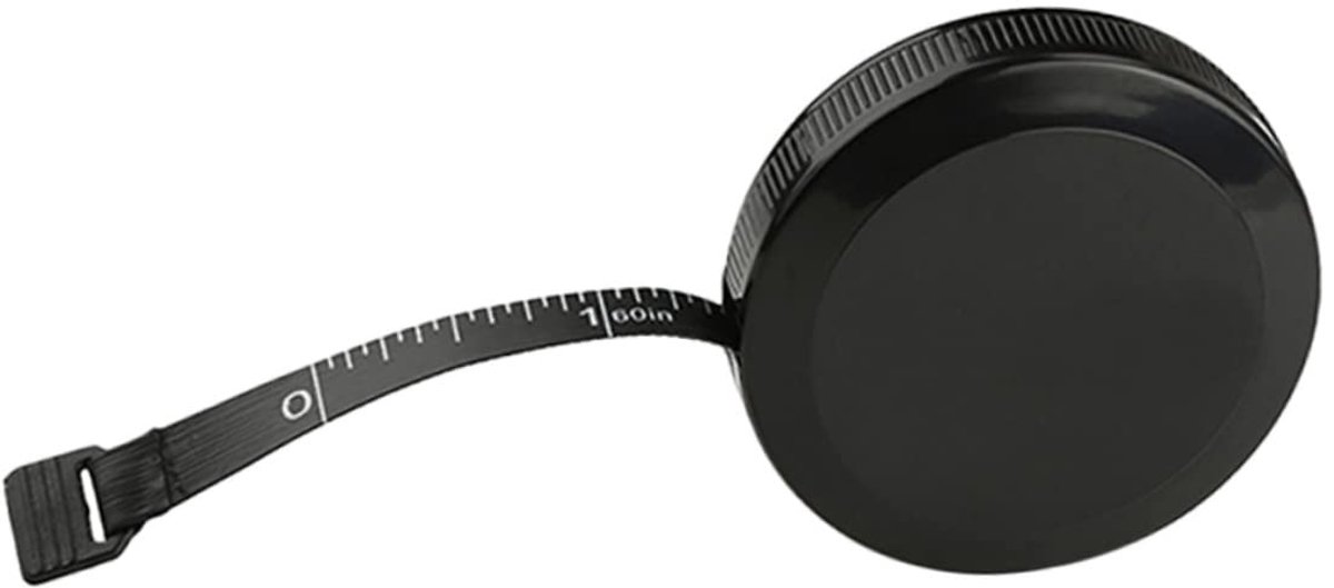 Zachte Rolmaat - Meetlint Lichaam - Lichaamsmetingen - Flexibel Draagbaar - 1.5 Meter - Zwart