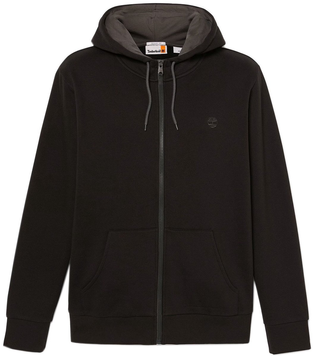 Timberland Oyster River Brushed Back Zip Hoodie Heren Jacke mit Kapuze TB0A2GCJ-X65 Zwart