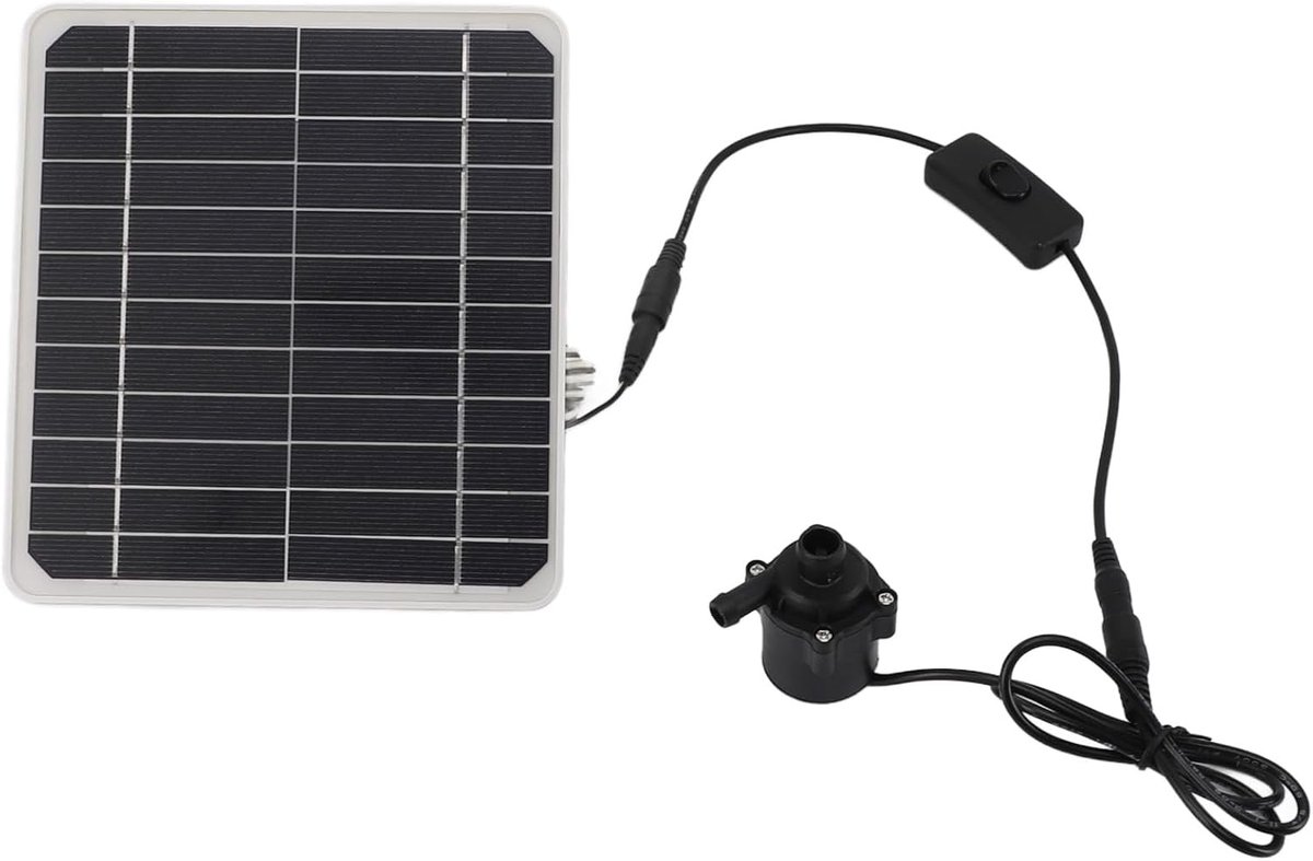 Zonne Waterpomp - Fontein Pomp - Vijver Decoratie - Met Energieopslag - 50W 800L/u