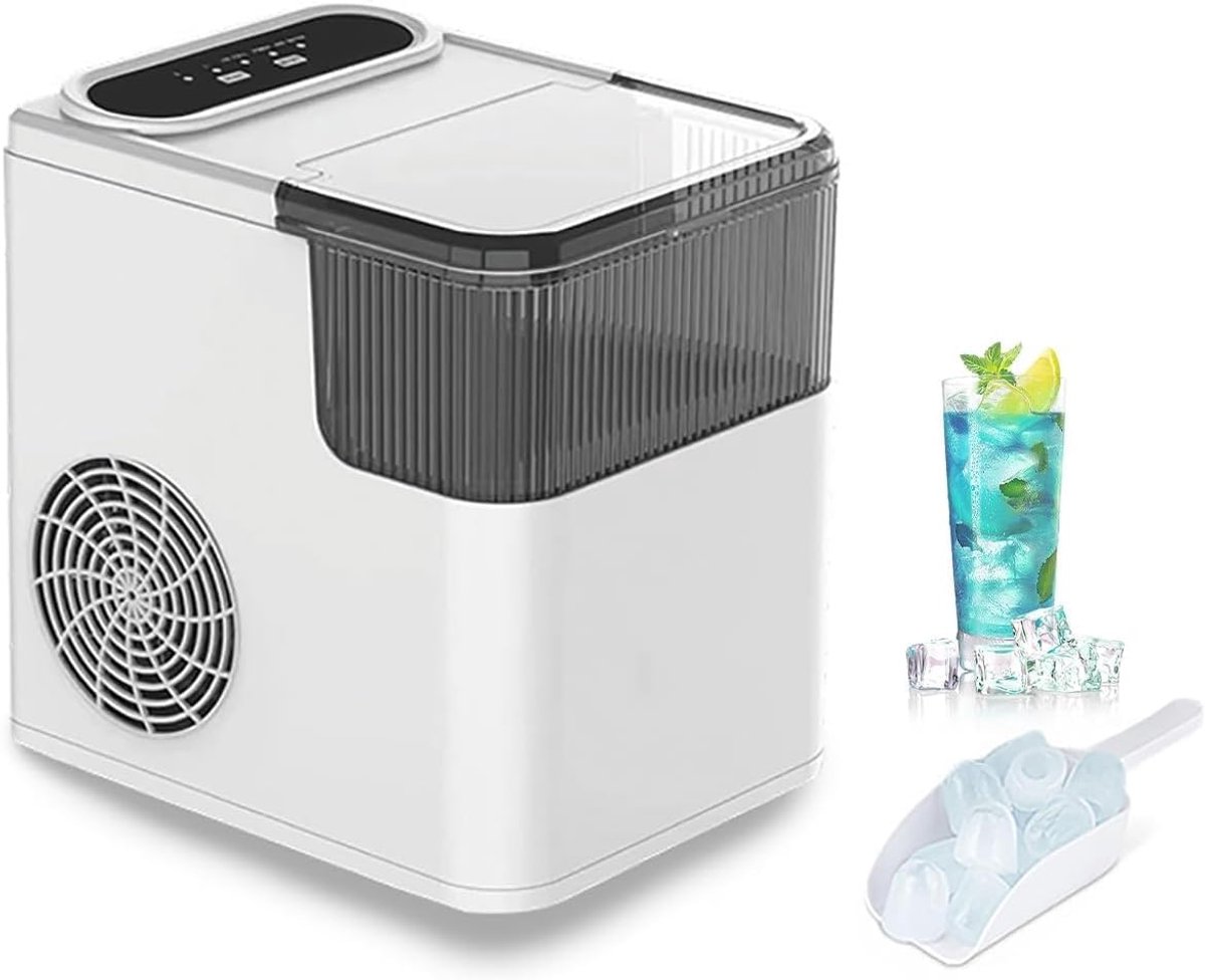 IJsblokjesmachine - IJsmachine - Snelle Verkoeling - Zelfreinigend - 12kg per dag