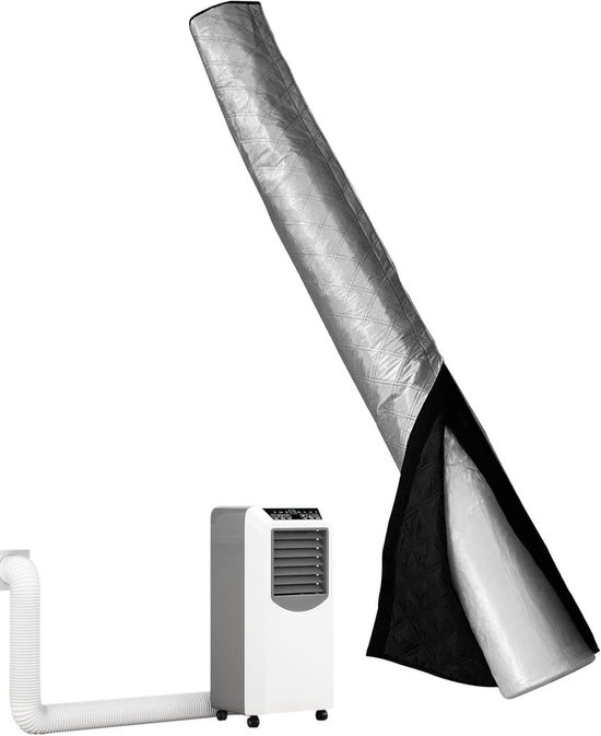 Isolatiehoes airco afvoerslang 12-15 cm, reflecterend, energiebesparend, universeel, duurzaam, makkelijk te installeren