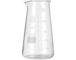 Glazen Melkkan - Koffiezet Hulp - Latte Macchiato Maken - Hittebestendig Glas - 500ml Inhoud - Transparant