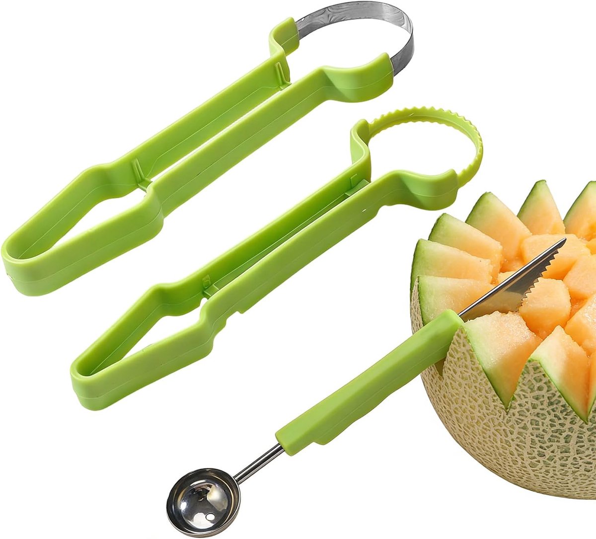 Fruit Gereedschap - Melon Baller - Fruit Voorbereiden - Dubbelzijdig Ontwerp - 21 x 6 cm