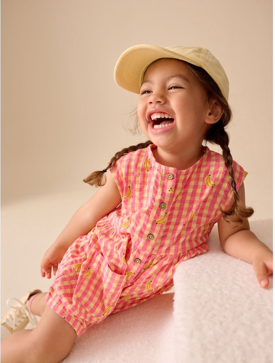Next - Meisjes - Broderie playsuit - Roze