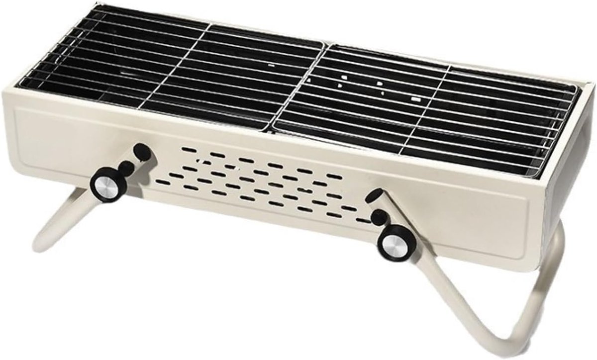 Houtskoolgrill - Buiten BBQ - Kamperen en Tuin - Draagbaar en Opvouwbaar - 56 x 24.6 x 19.9cm