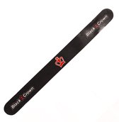 Zwarte Black Crown beschermer met rode kroon en 'Black Crown' logo aan beide zijden.