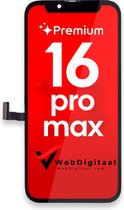 Geschikt Voor Apple iPhone 16 Pro Max LCD Display + Touchscreen - Premium Kwaliteit - Zwart - Scherm - Vervang Scherm - Beeldscherm - Touch screen - WebDigitaal