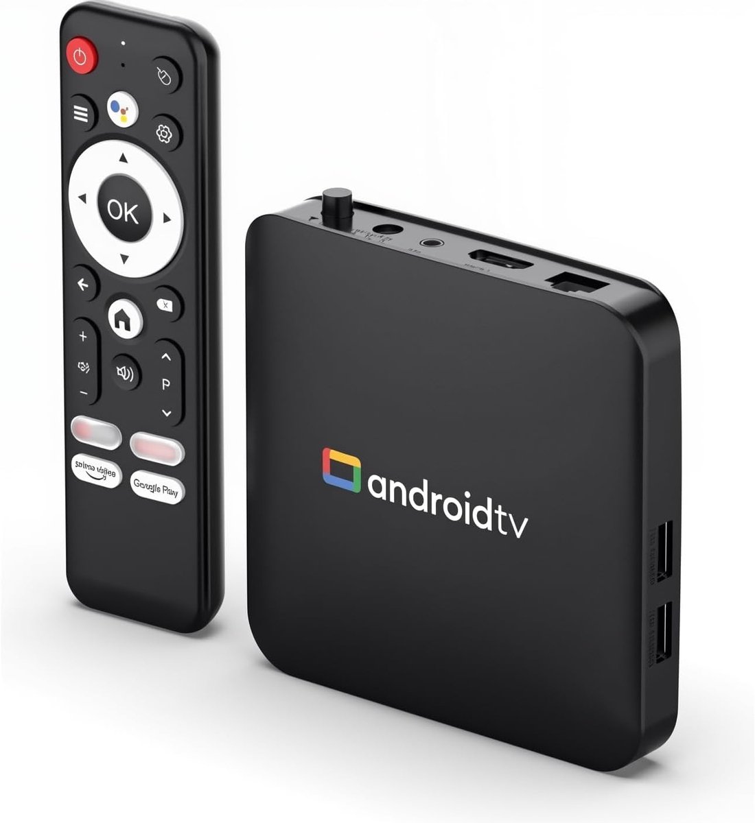 Smart TV Box - Mediastreamer Android - 4K Streaming - Dual Band WiFi - 2GB RAM 16GB - Zwart