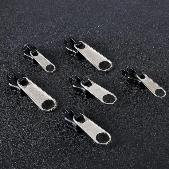 Rits Reparatie Kit - Universele Ritsen - Kleding Zakken - Sterk Stevig Staal - 3cm 3.4cm 3.6cm - Zilver van Merkloos — afbeelding 3