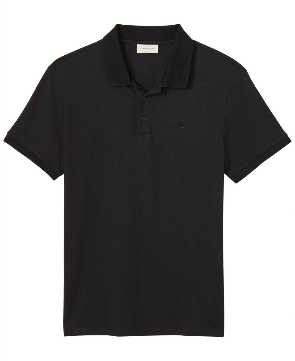 Calvin Klein SS CLASSIC MONOGRAM Poloshirt Zwart
