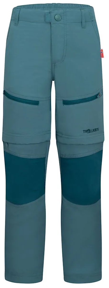 Trollkids Nordfjord Zip-off Slim Fit Broek cm Kinderen Turquoise