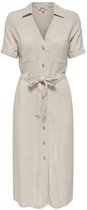 ONLY - ONLSIESTA SS LIN BL SHIRT DRESS PNT NOOS Dames Jurk
