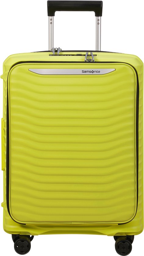 Samsonite Koffer - Upscape Easy access Spinner 55/23 (4 wielen) Uitbreidbaar - Lime - 2.6 kg