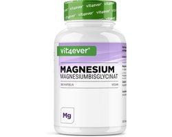 Magnesium Bisglycinaat - 365 Capsules - 300 mg Elementair Magnesium per Dagdosering - Premium: Gechelateerd Magnesium - Vegan - Hooggedoseerd
