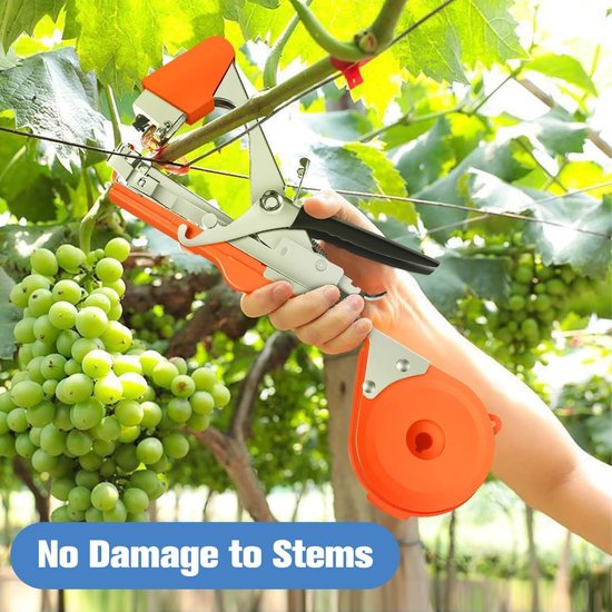 Bindmachine - Bindtang Voor Planten - Bind Tak Machine- Groente & Fruit Bindmachine - Tuingereedschap - Plantenbinder voor Plantensteun - Tapener - 5 Rollen Bindtape — afbeelding 2