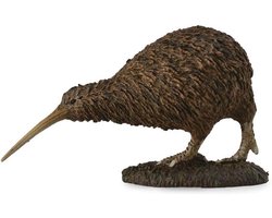 Speelgoed Kiwi Vogel - Miniatuur Dierfiguur - Educatief Spelen - Gedetailleerd Vormgegeven - Kleine Schaal - Bruin