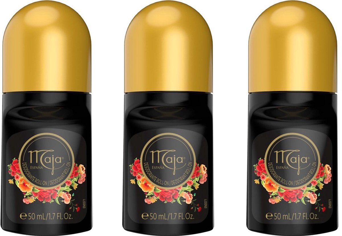 Maja Deodorant Roller - 3 x 50 ml Voordeelverpakking